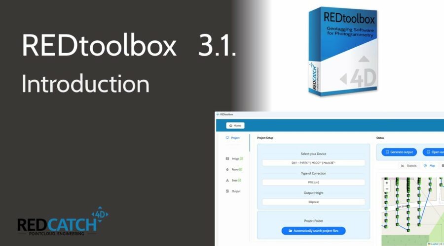 Video REDtoolbox software de postprocesamiento GNSS PPK y geoetiquetado